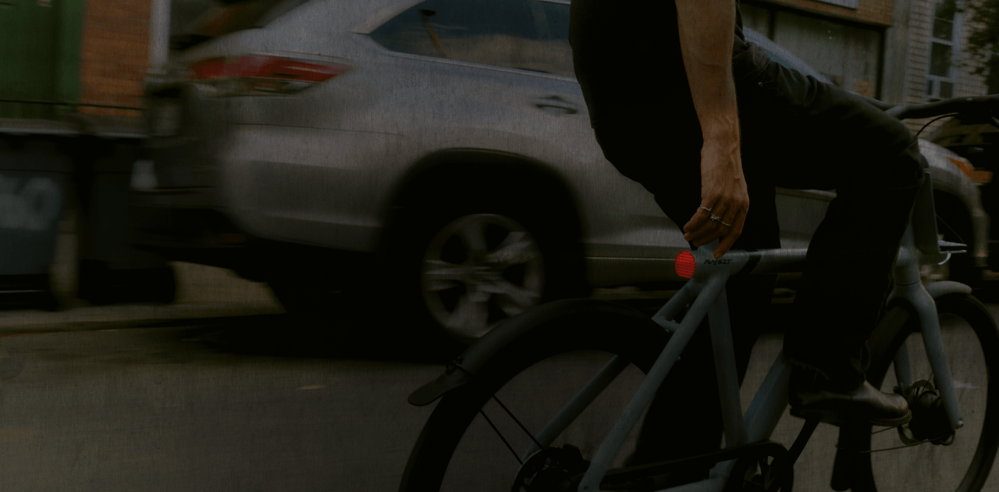 a rybit bike is riding