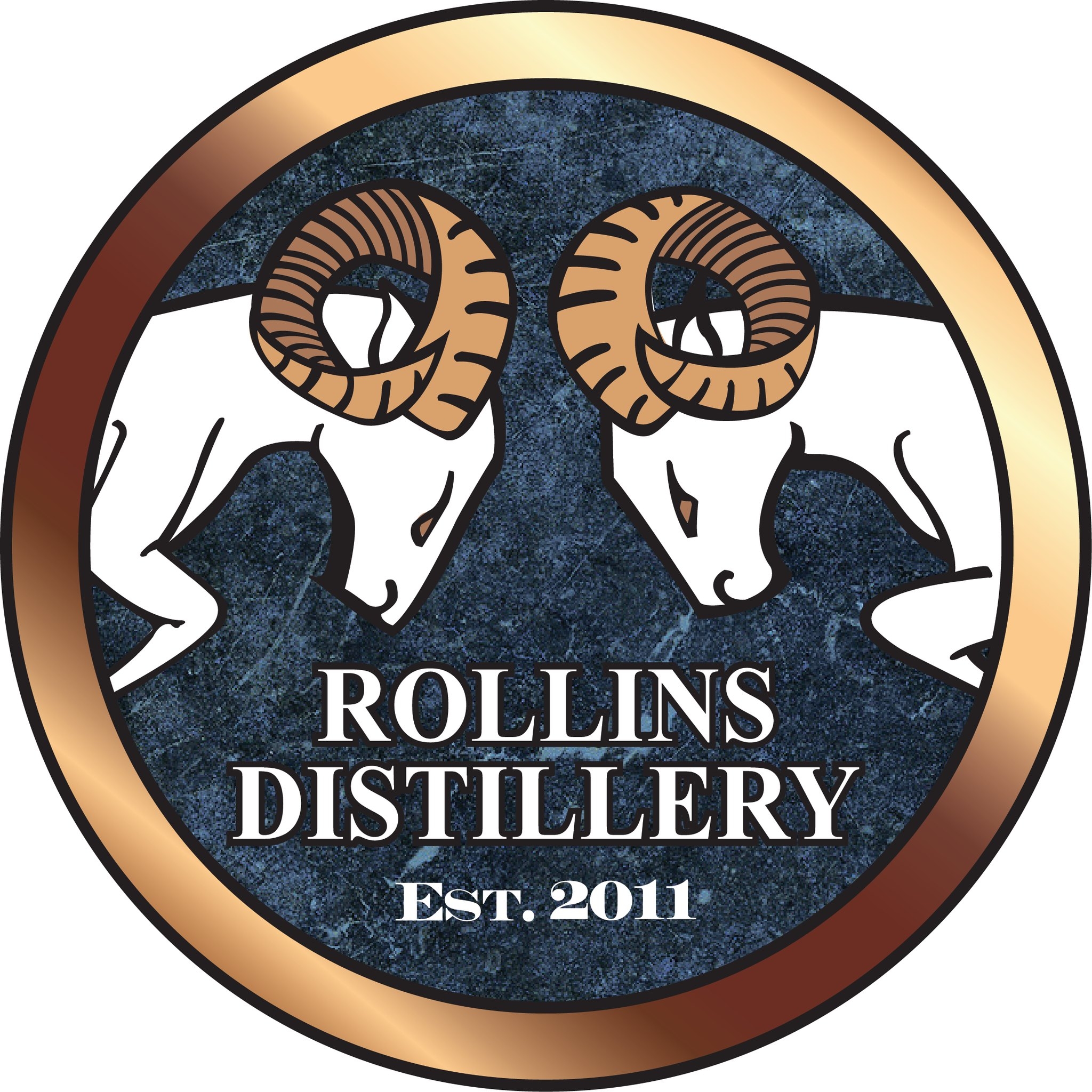 Rollins distillery logo