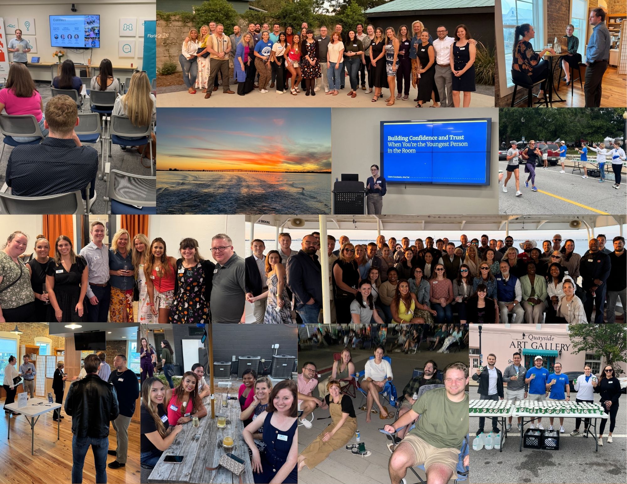 A firework exploding over Pensacola Bay