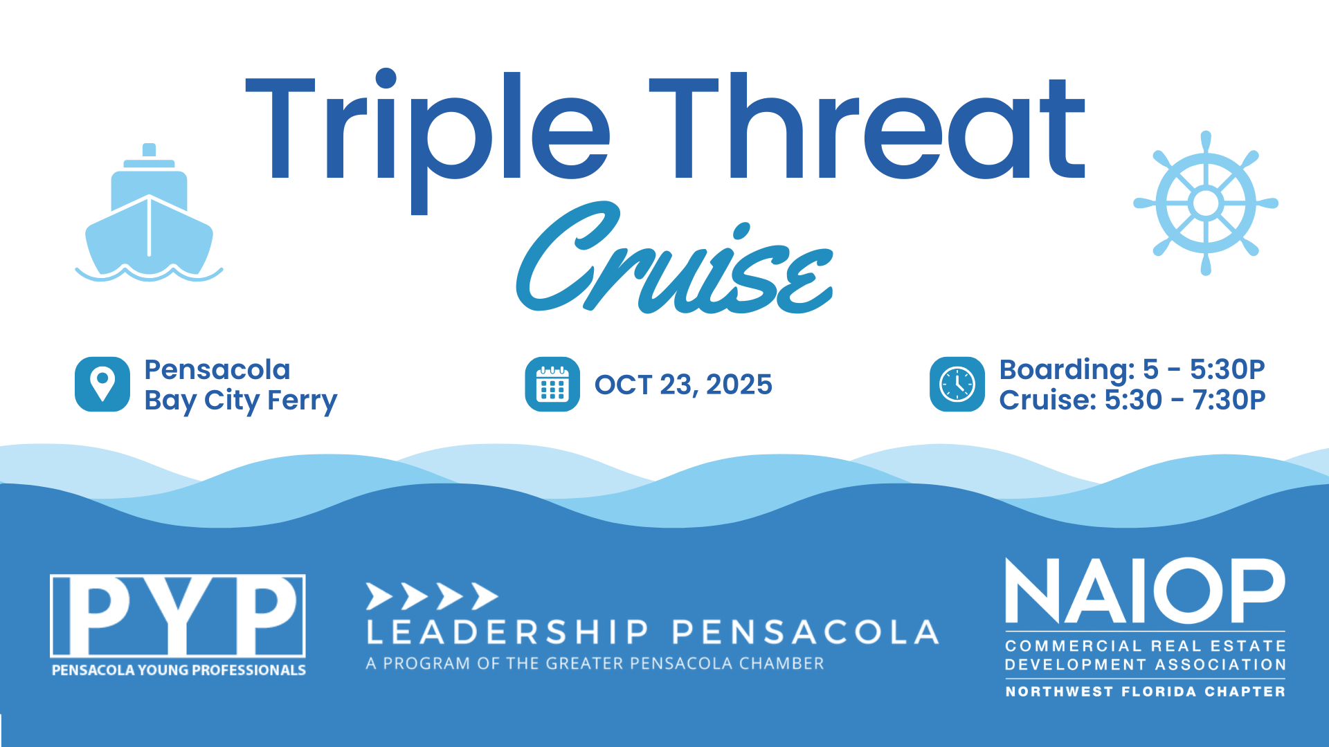 A firework exploding over Pensacola Bay