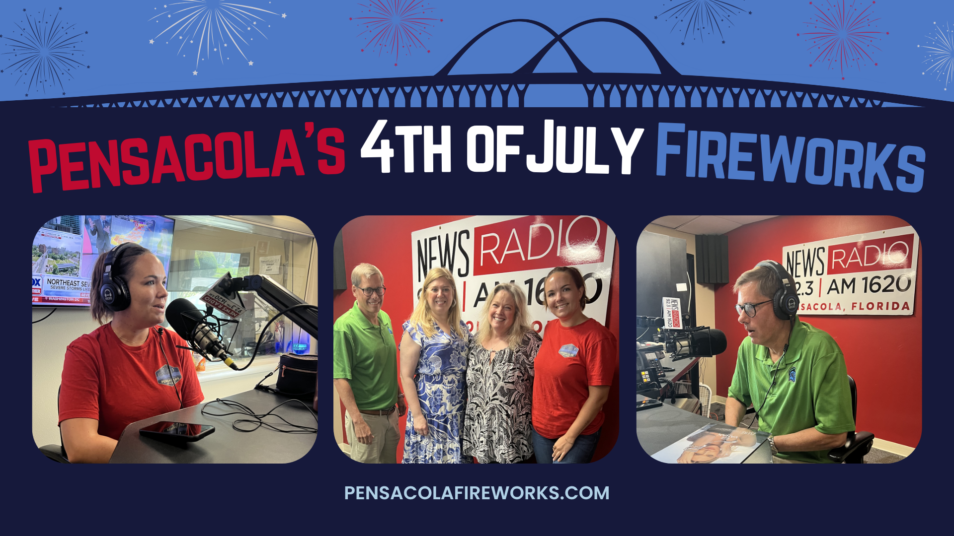Pensacola Fireworks featured on News Radio 92.3 - Pensacola Chamber Connection 