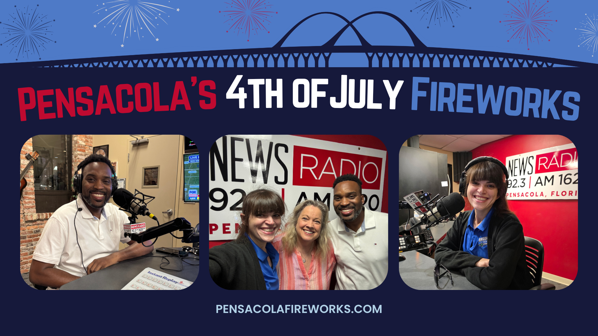 Pensacola Fireworks featured on News Radio 92.3 - PEP Talk!