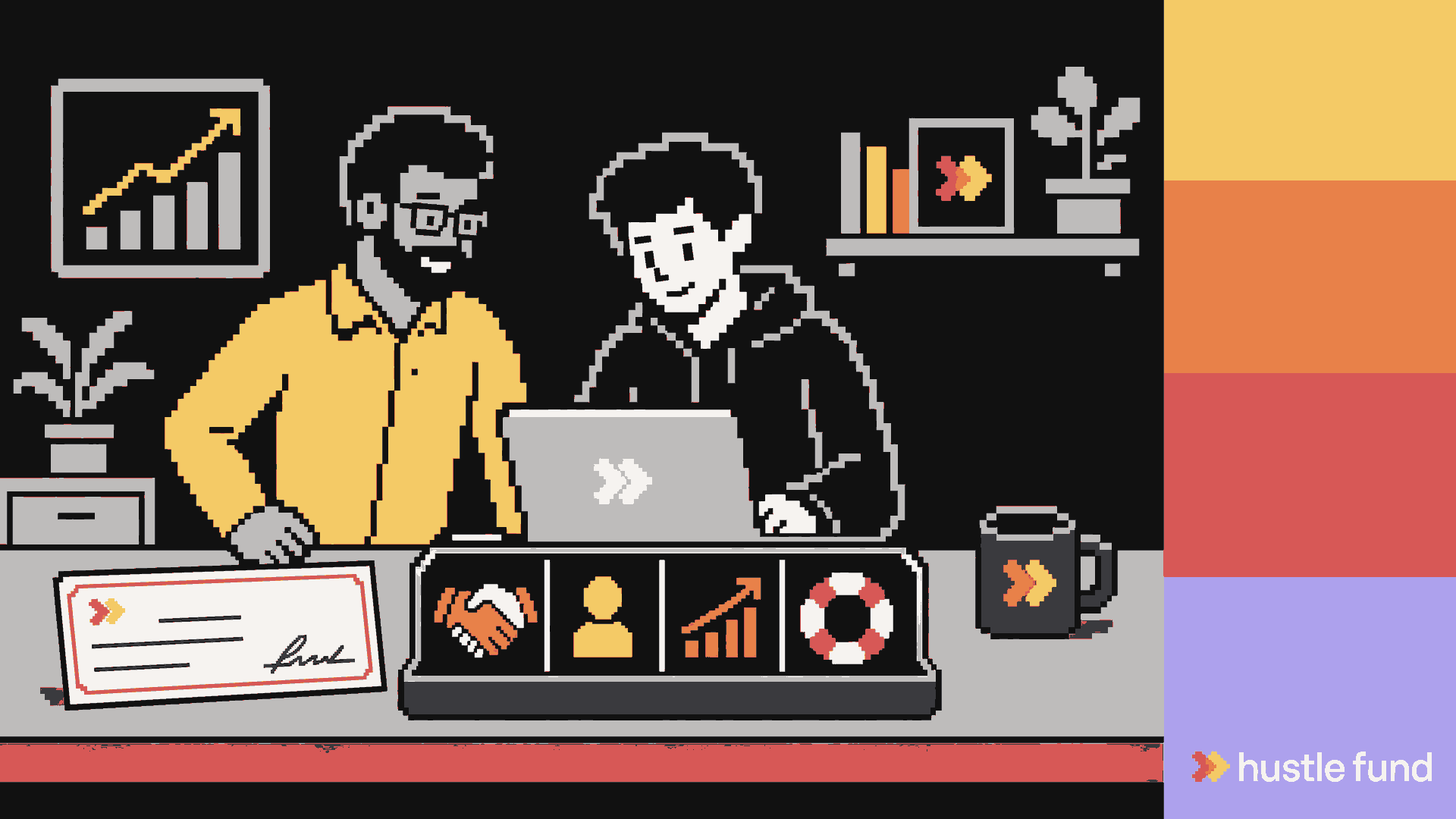 An investor and founder building a post-investment support system together