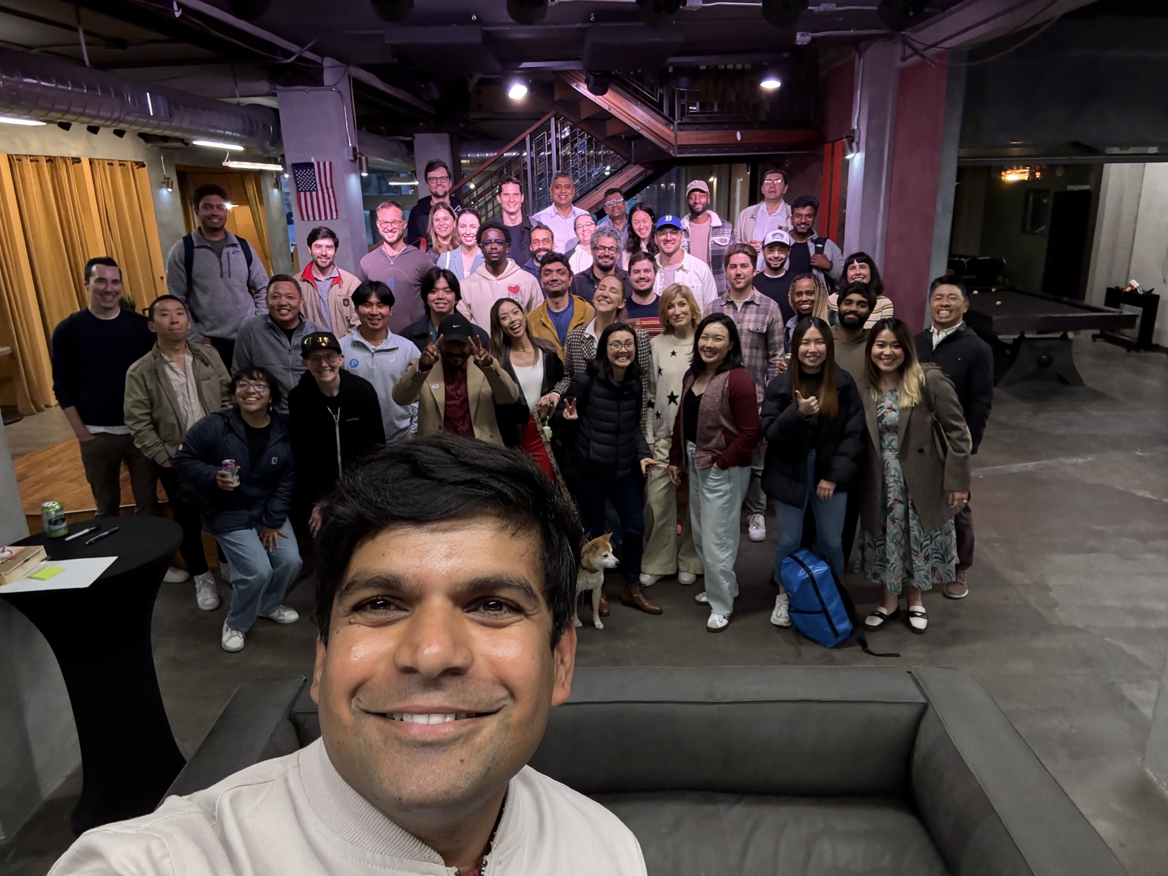 Angel investors gather for a San Francisco meetup.