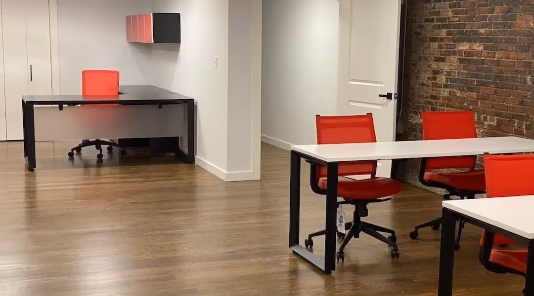 Office Gallery International's client The Agency's newly decorated office.