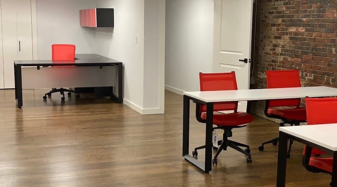 Office Gallery International's client The Agency's newly decorated office.