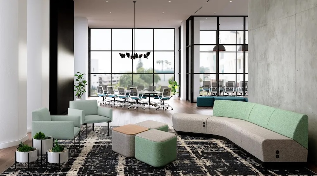 Modern collaborative office seating solutions from Office Gallery International for open workspace design