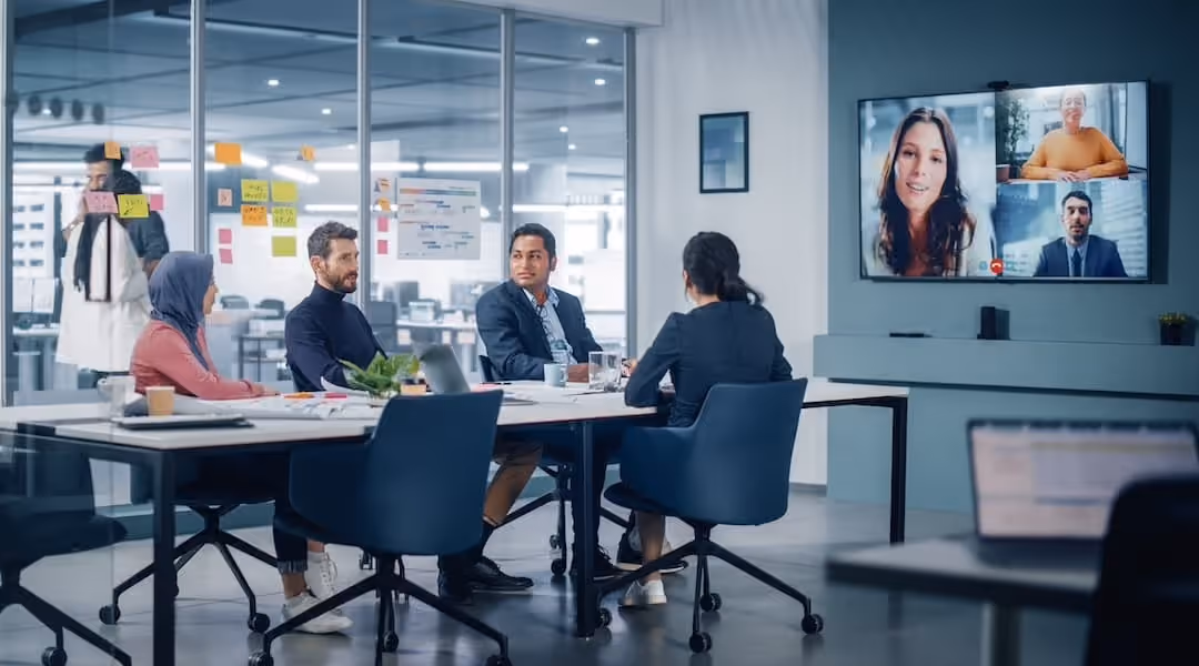 Modern open-plan office workstations designed for productivity and ergonomic comfort, featuring flexible seating and clean desk configurations by Office Gallery International.