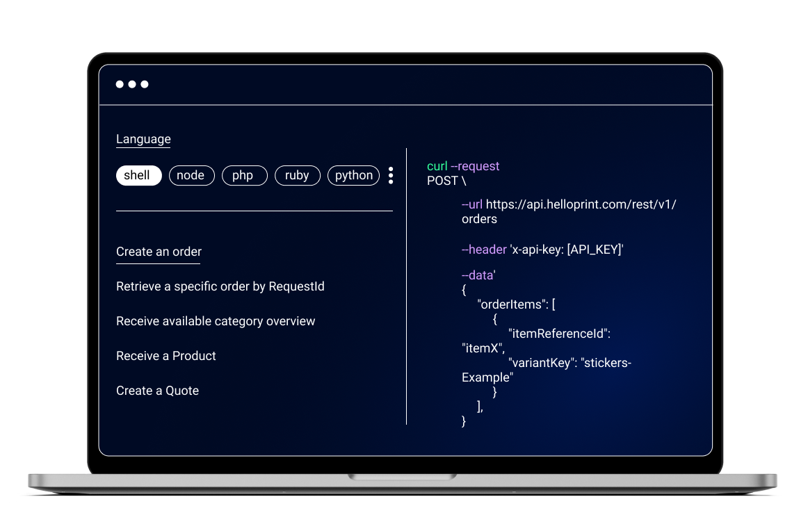 Computer with API calls 