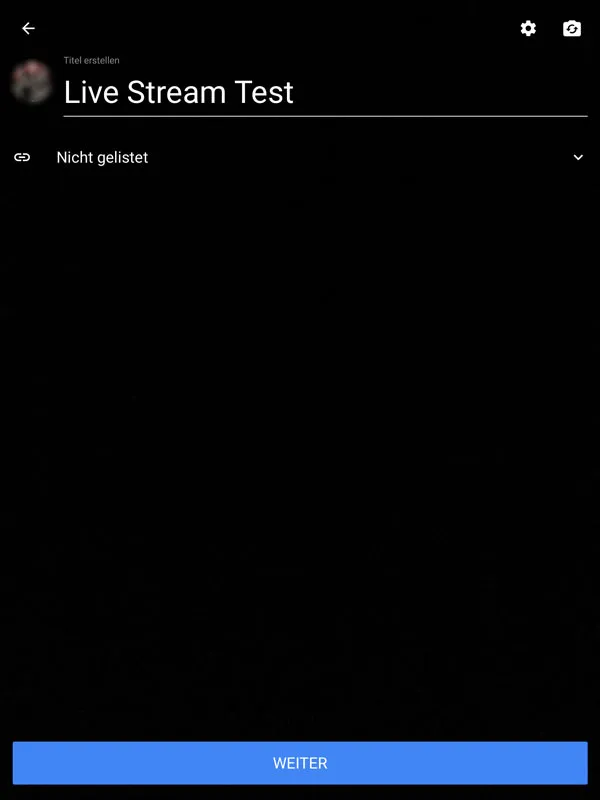 YouTube-Live-Stream-Titel