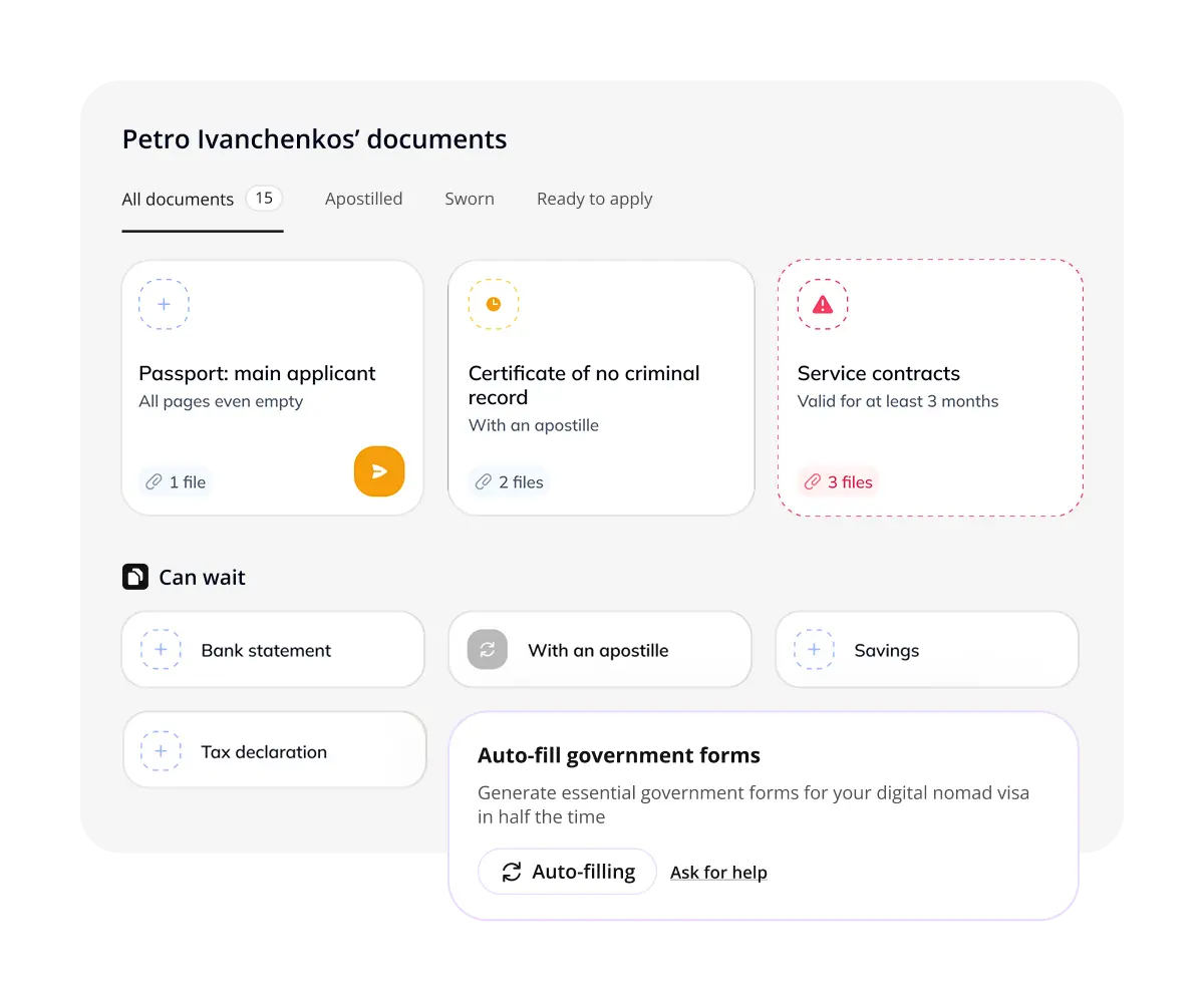 Store documents, schedule appointments, and auto-fill boring forms