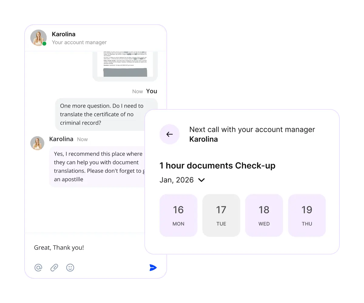 We know what it's like to wait for responses by lawyers for days or weeks. We're always available in our unlimited chat!