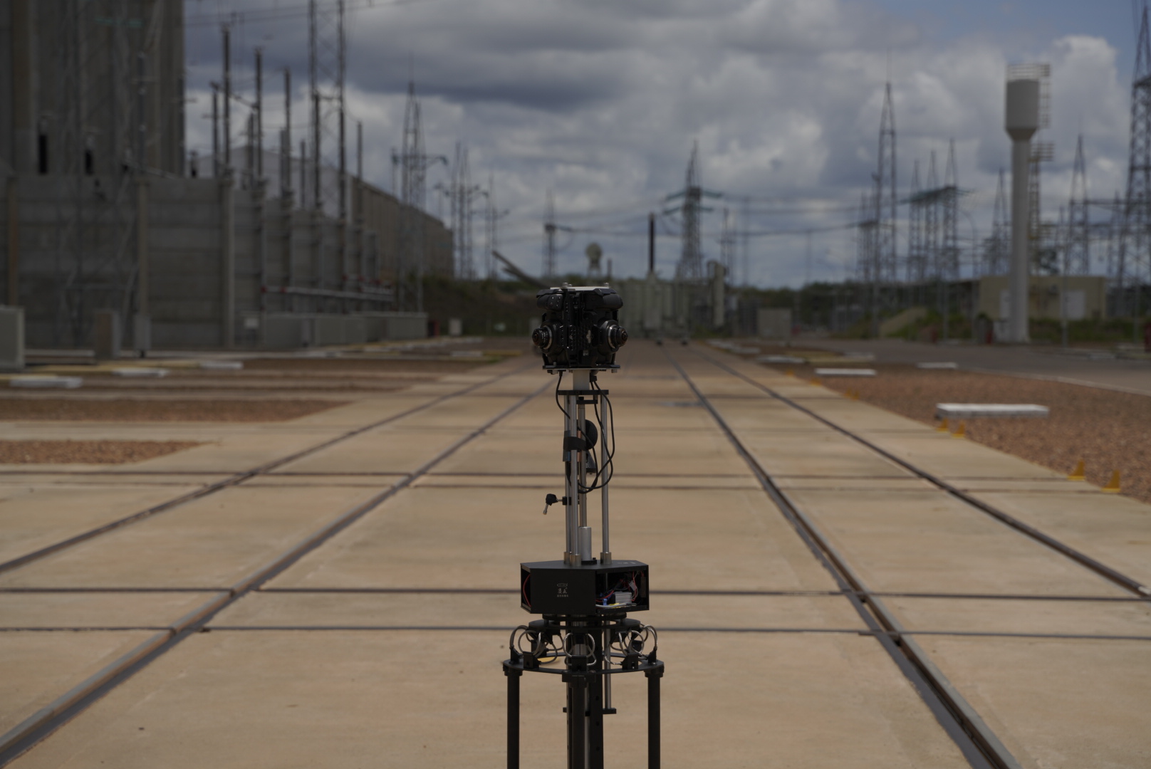 Plataforma de câmeras para captura em 360 graus montada em campo