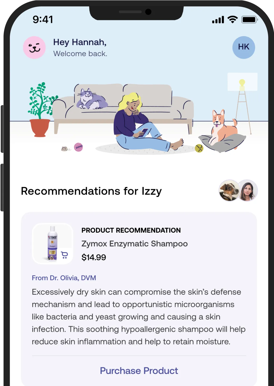Smart phone with the pawp dashboard on the screen