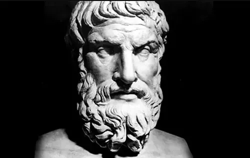 Busto de Epicuro, filósofo grego fundador do epicurismo