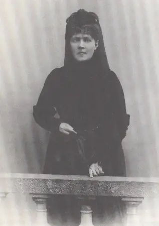 Elisabeth Förster-Nietzsche, irmã de Friedrich Nietzsche, em 1894