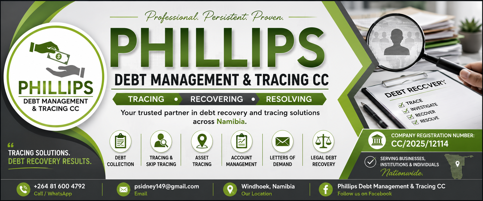 PHILLIPS DEBT MANAGEMENT AND TRACING CC