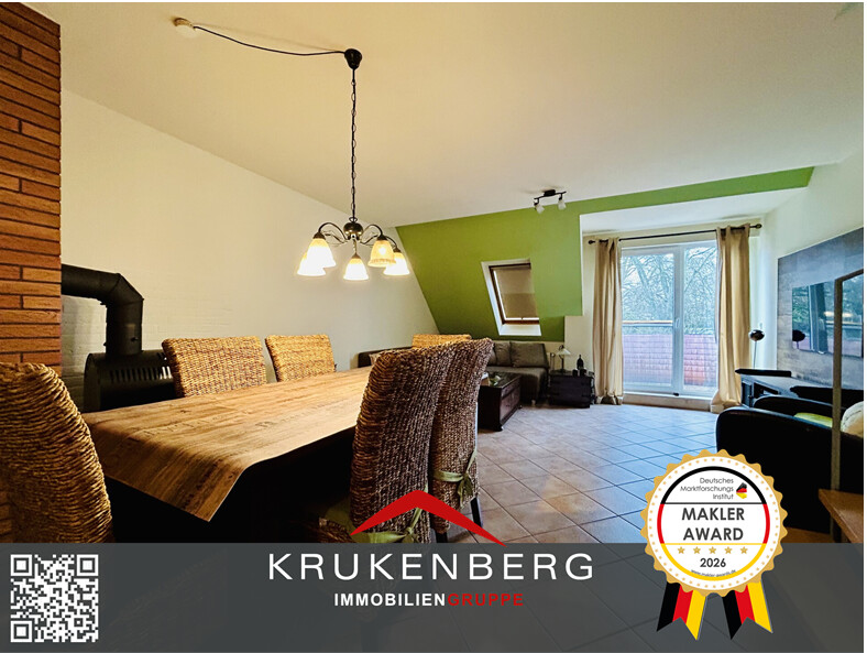 Krukenberg Immobilien Angebot Bild Wohnzimmer mit Störer