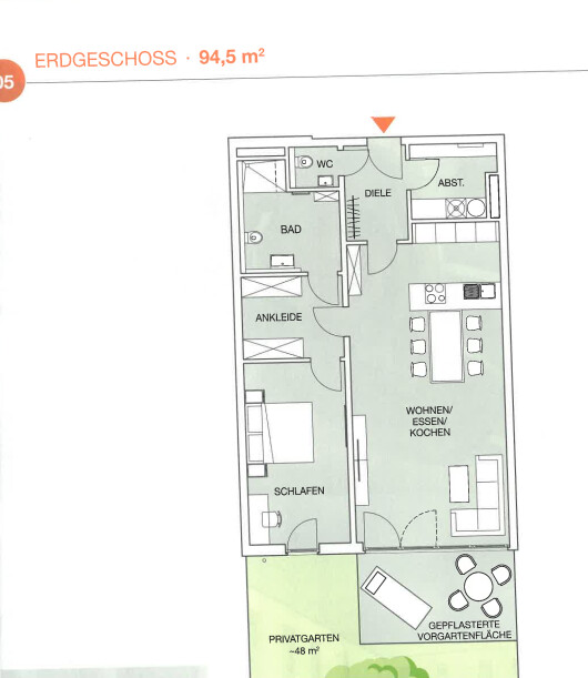Grundriss WE EG