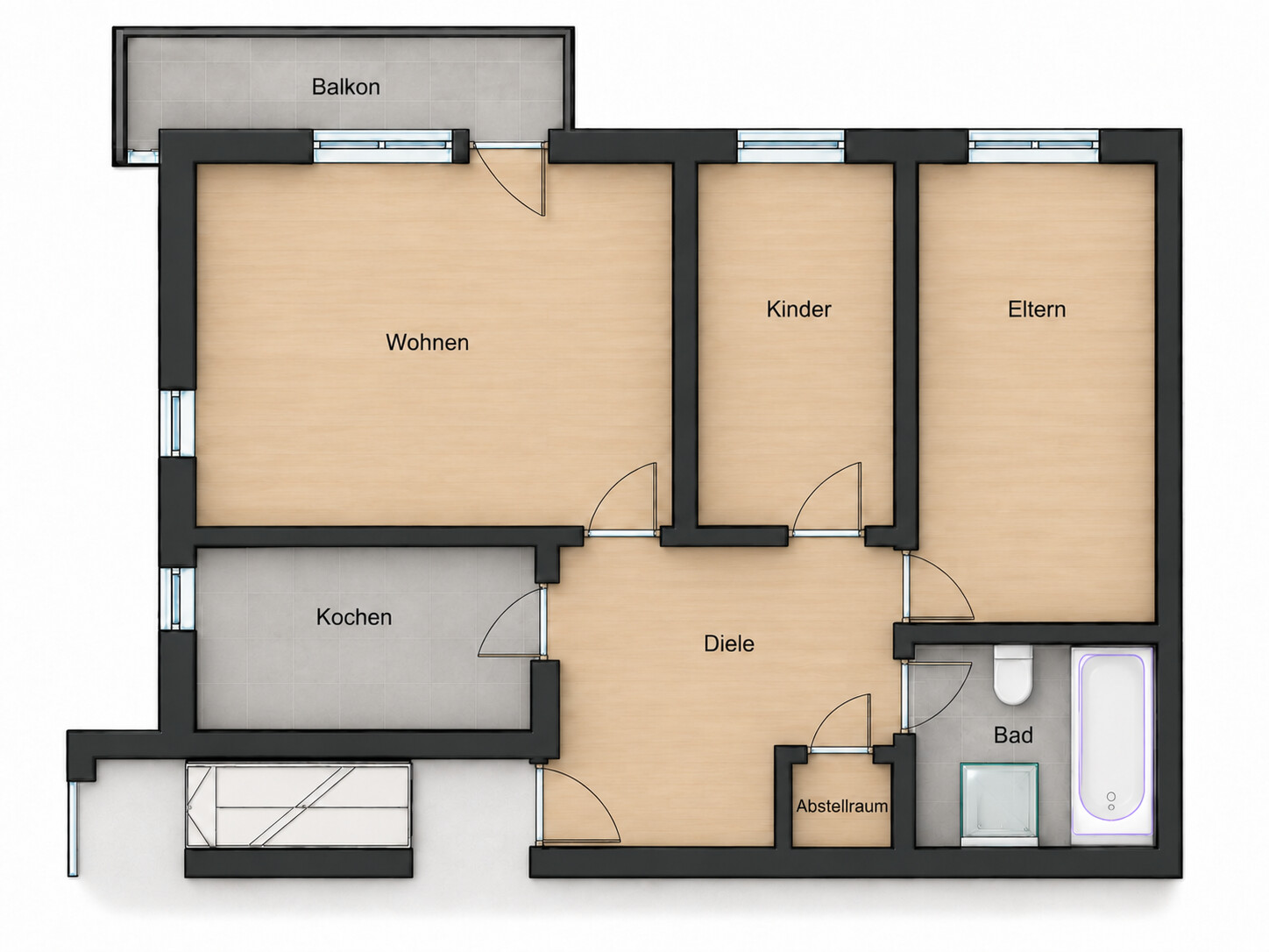 Krukenberg Selm Beifang | Wohnung mit Perfekter Aufteilung