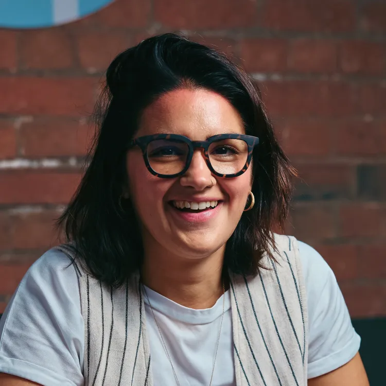 Hannah at The Brady Creative HQ in Northampton.