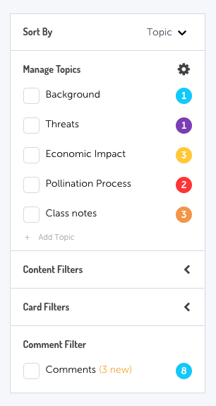 PowerNotes Commenting Filter Image