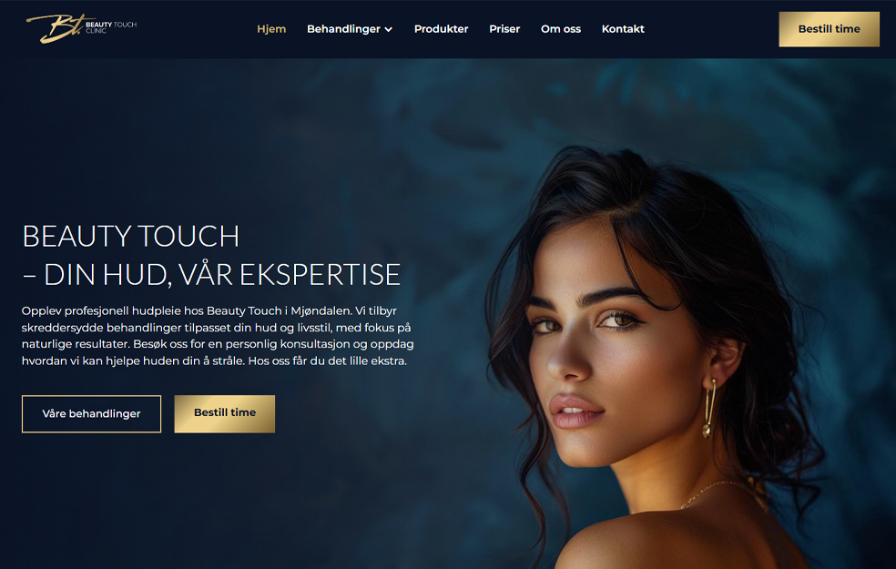 Beauty Touch Clinic – Beauty Website cover image