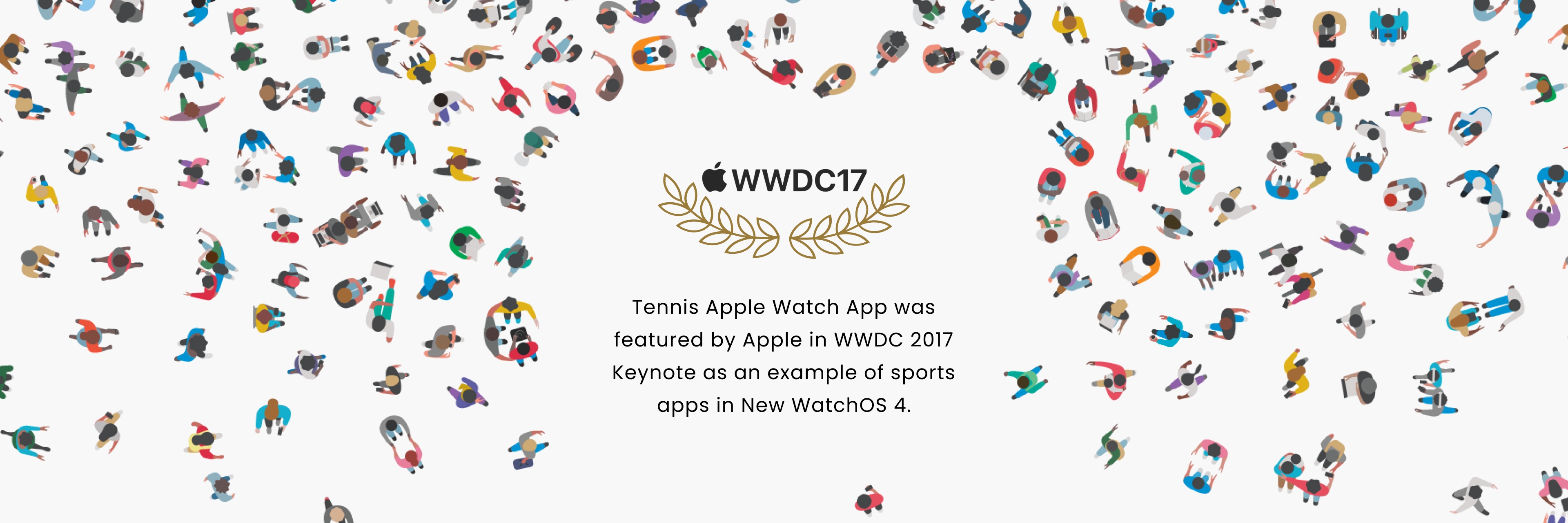 Tennis Apple Watch APP was featured by Apple in WWDC 2017.