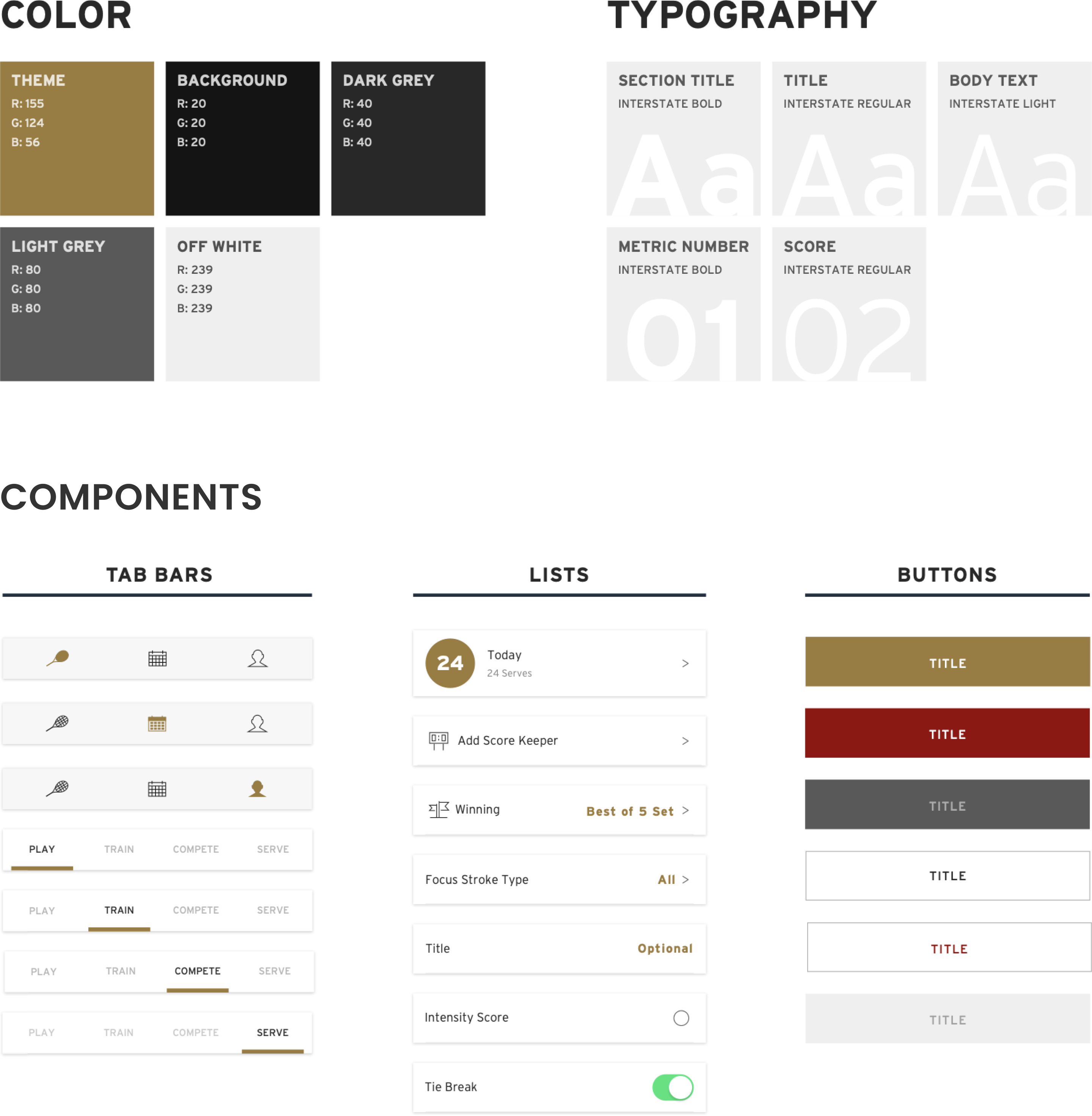 HEAD Tennis-Design System