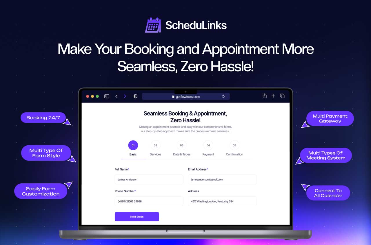 ScheduLinks – Advanced Booking & Appointment App for Webflow