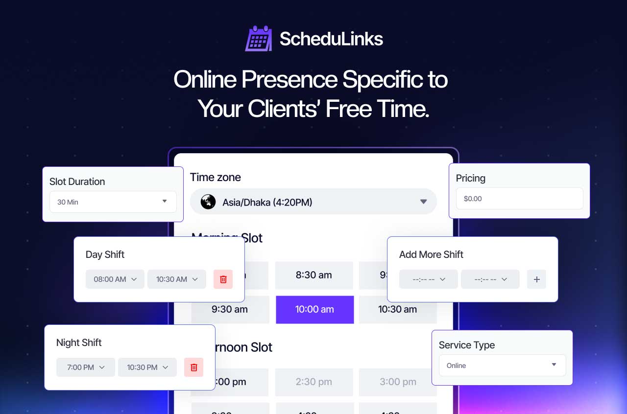 ScheduLinks – Advanced Booking & Appointment App for Webflow