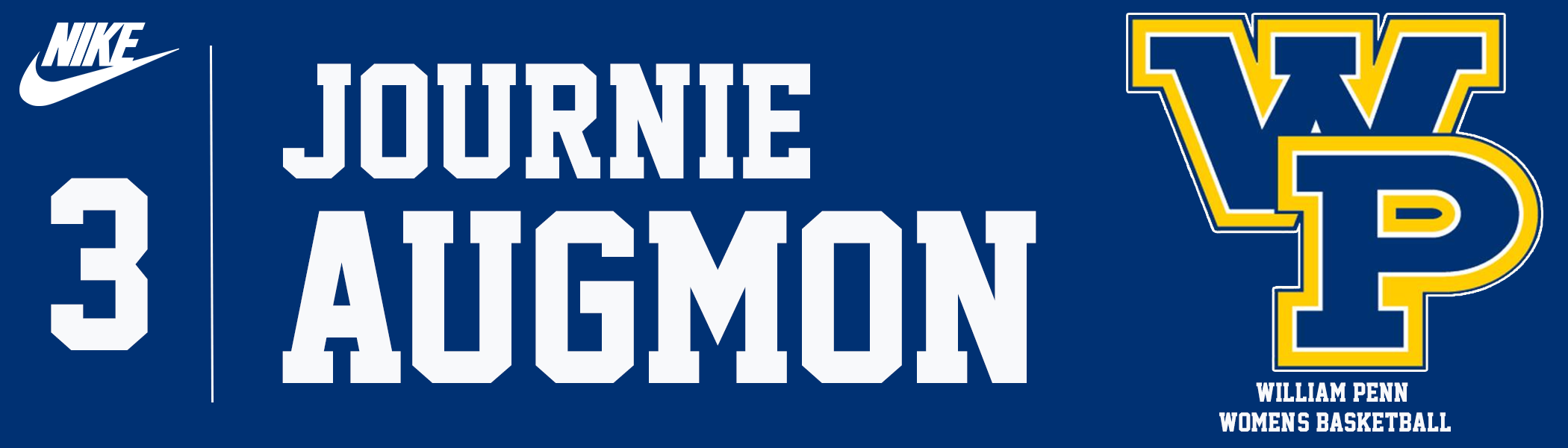 William Penn Women's Basketball Locker Room Locker Name Plates