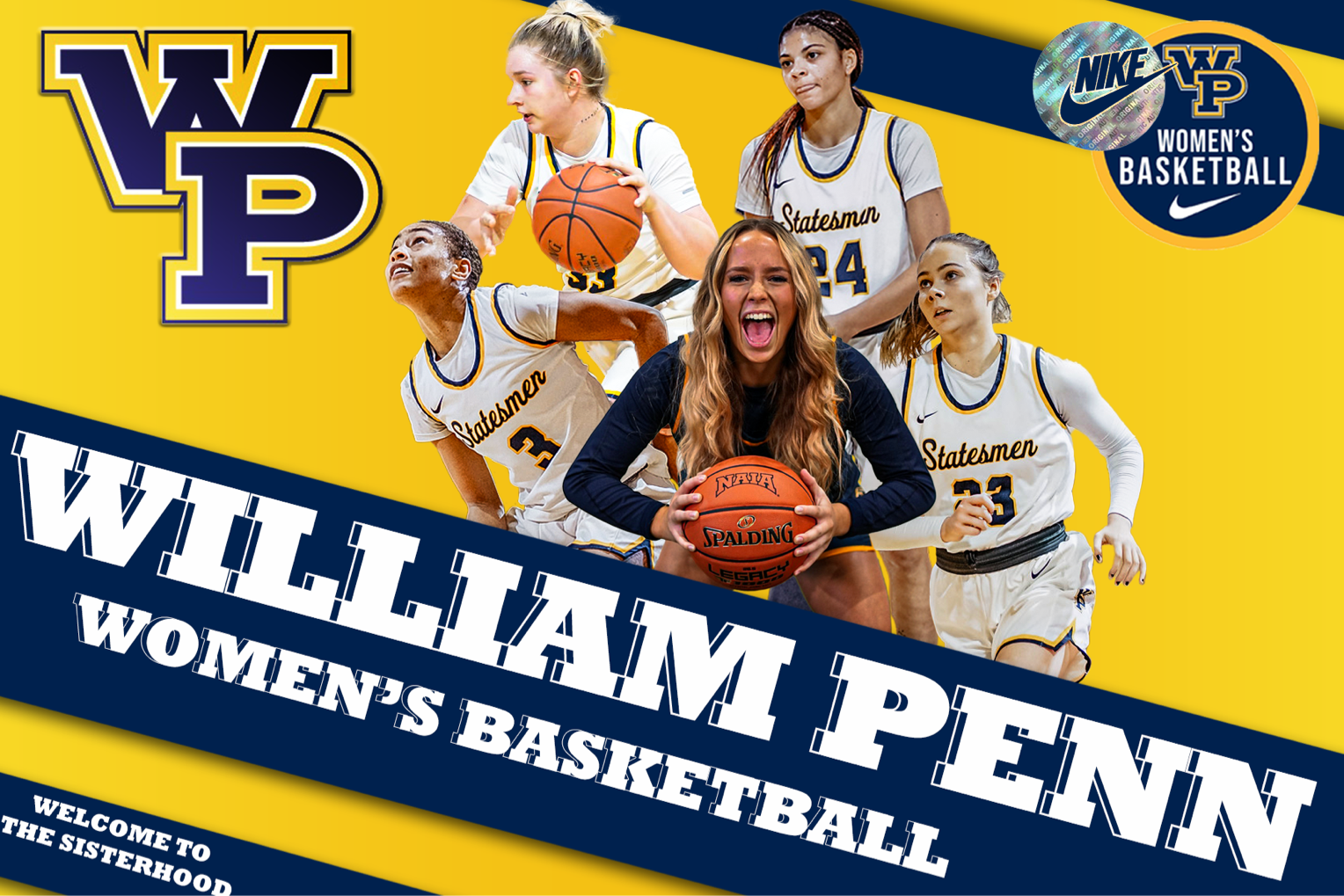 William Penn Women's Basketball Postcard