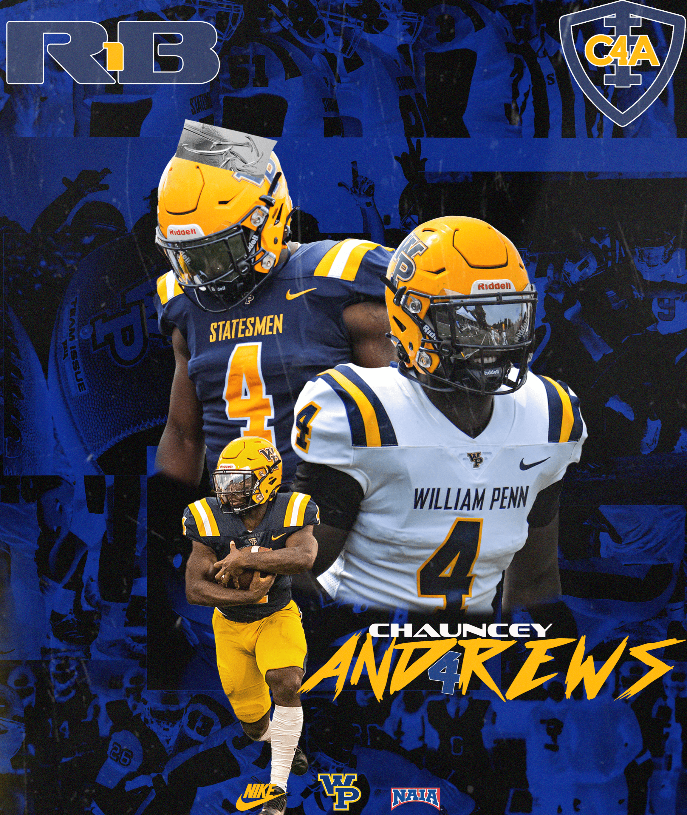 Chauncey Andrews - RB1 at William Penn University
