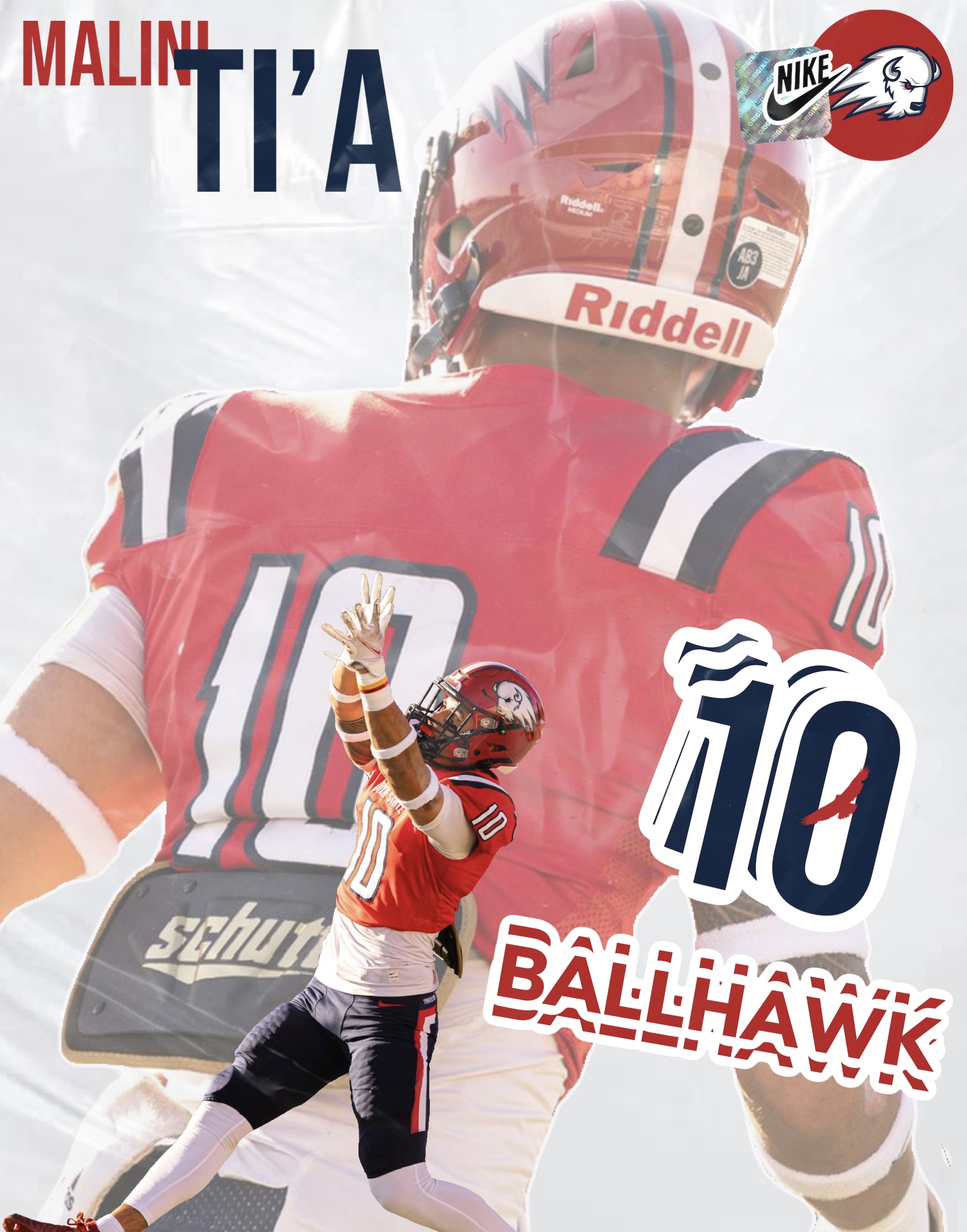 Dixie State Football BallHawk Graphic
