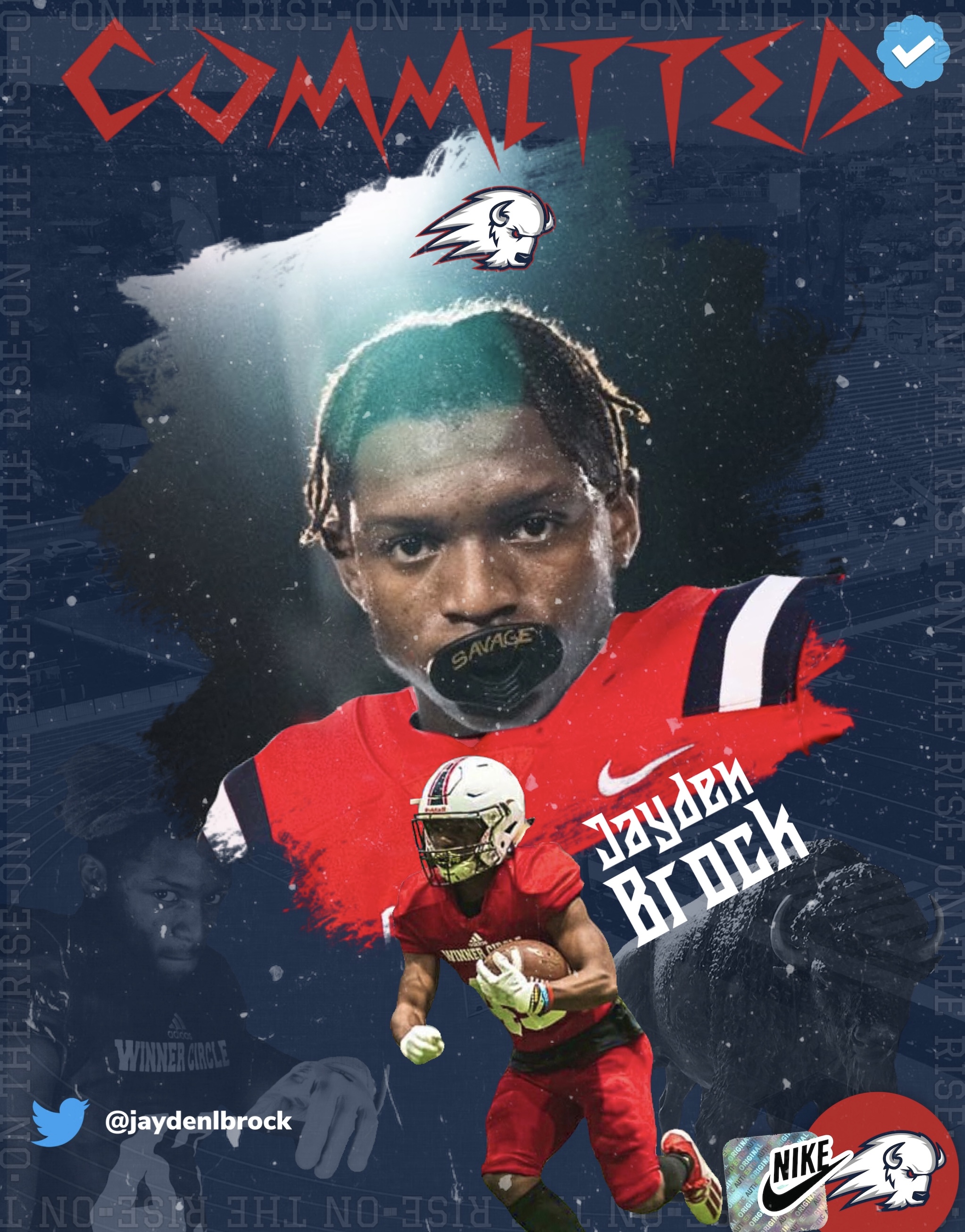 Dixie State Football Committed Graphic