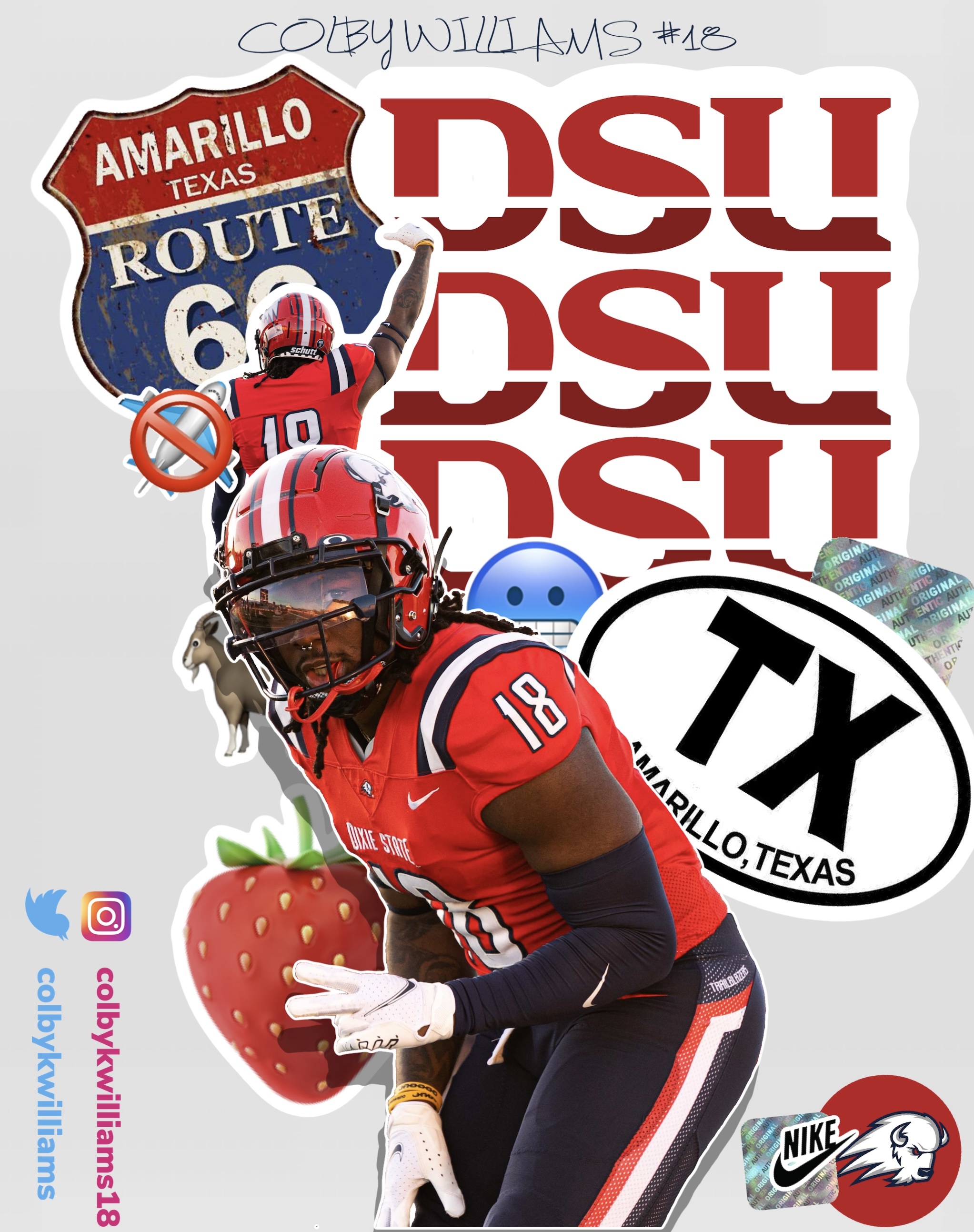 Dixie State Football Graphic