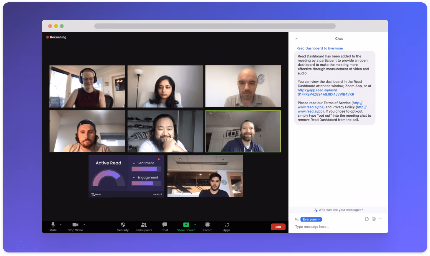 bot sending message in chat
