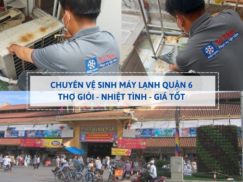 Điện lạnh Từ Tâm chuyên vệ sinh máy lạnh quận 6 uy tín