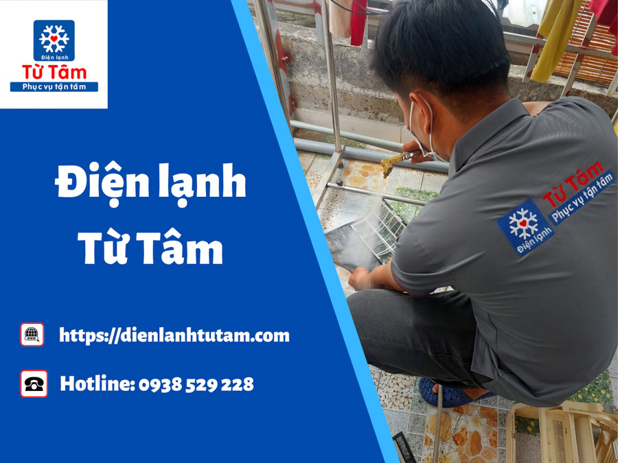 Quy trình vệ sinh máy lạnh ở quận 6 của Điện lạnh Từ Tâm rất bài bản
