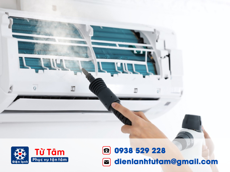 Lưới lọc không khí của dàn lạnh cũng cần vệ sinh cẩn thận