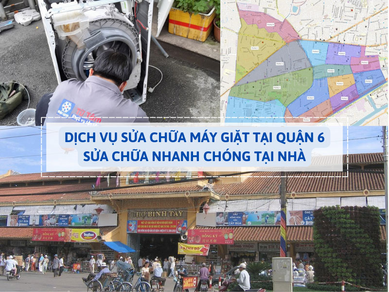 Đơn vị cung cấp dịch vụ sửa chữa máy giặt tại Quận 6