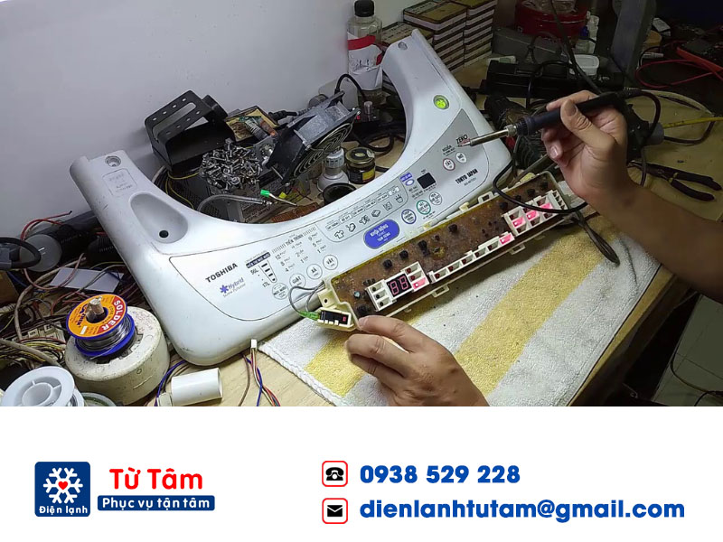 Lỗi bàn phím máy giặt bị hỏng