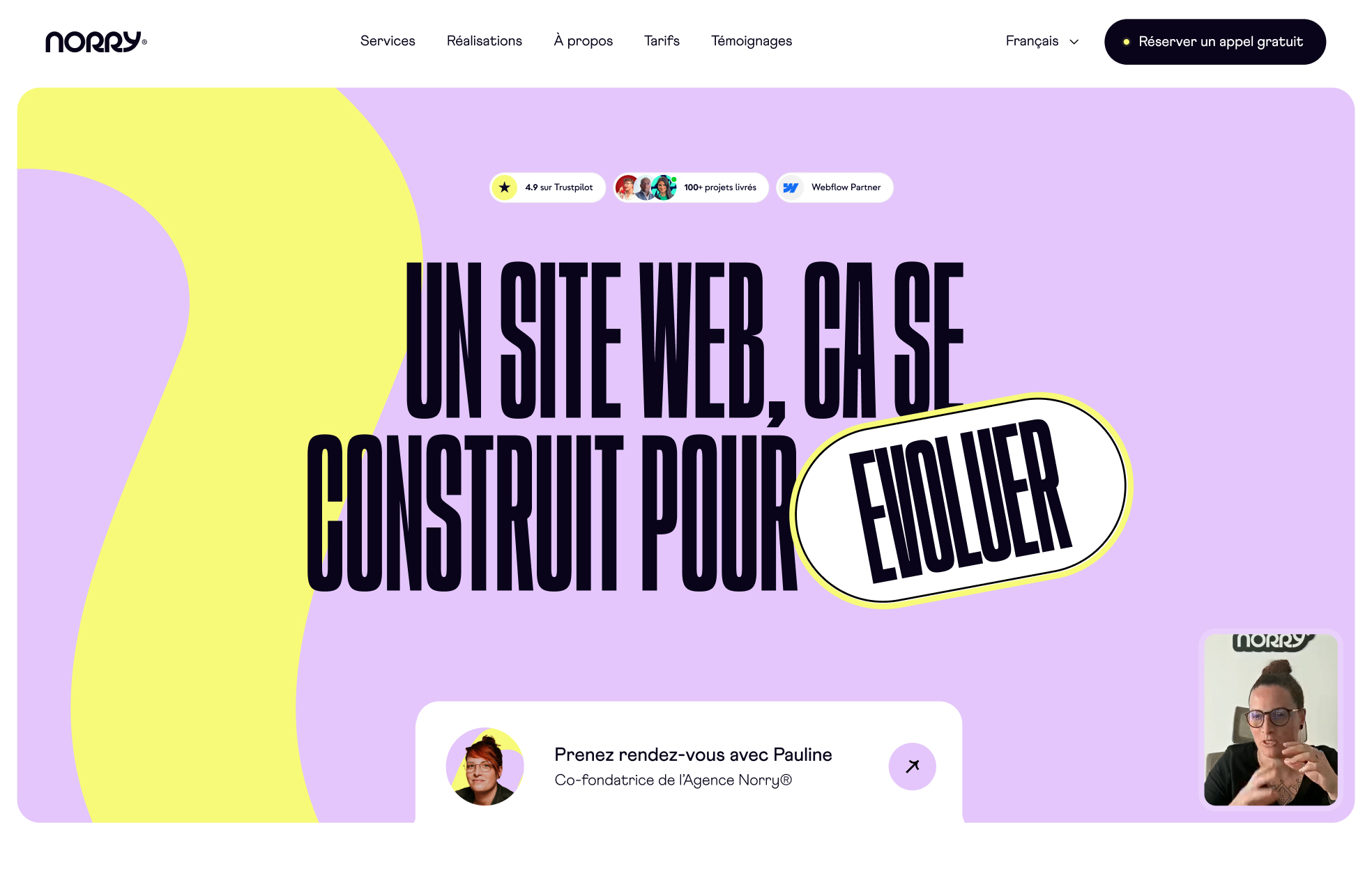 Agence Norry | Design & Développement Webflow pour les Marques Ambitieuses cover image