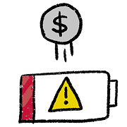 low battery icon