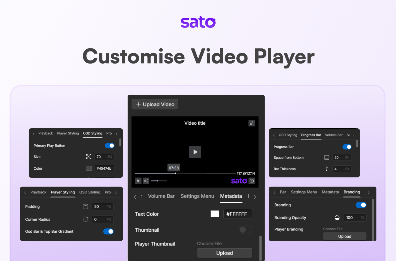 customise video player