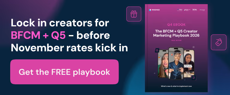 Banner of  The BFCM + Q5 Creator Marketing Playbook 2026
