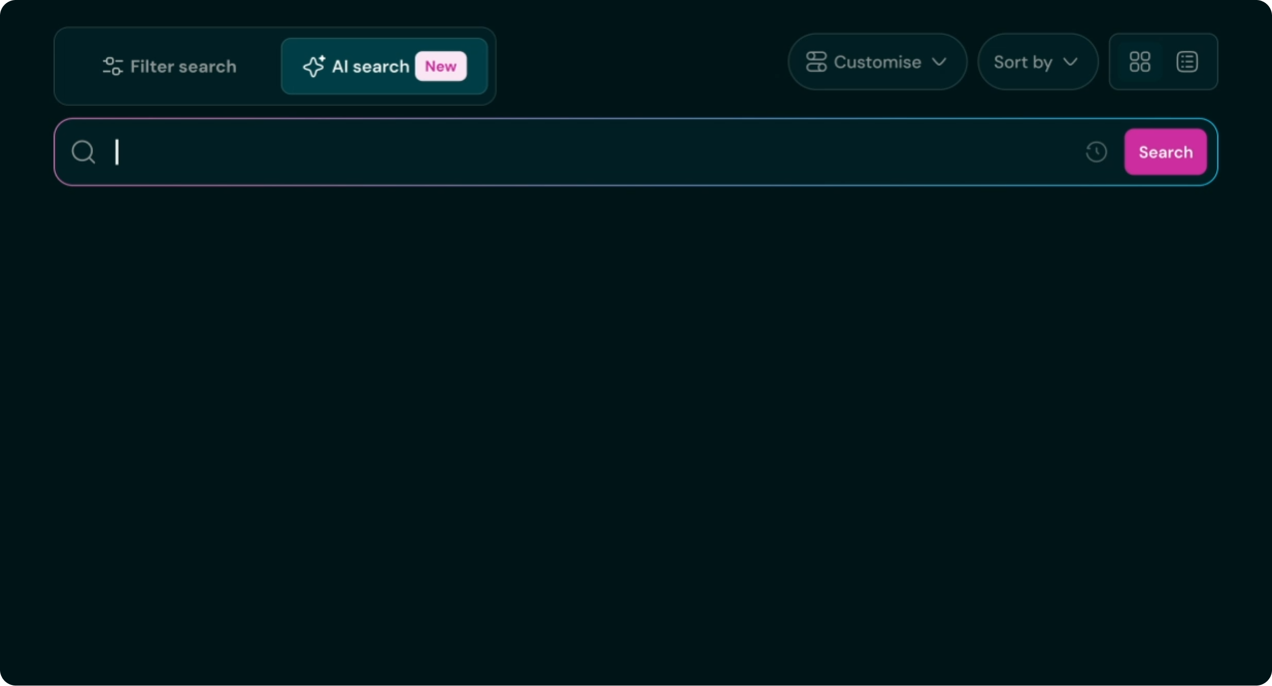 Search bar -typing "Male nurses in the US"