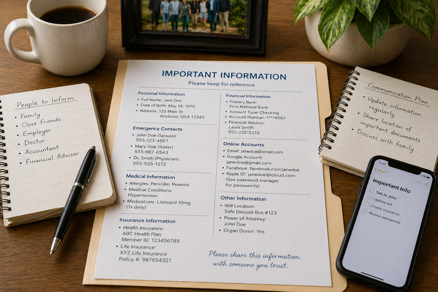 Communication information who to tell what to tell them