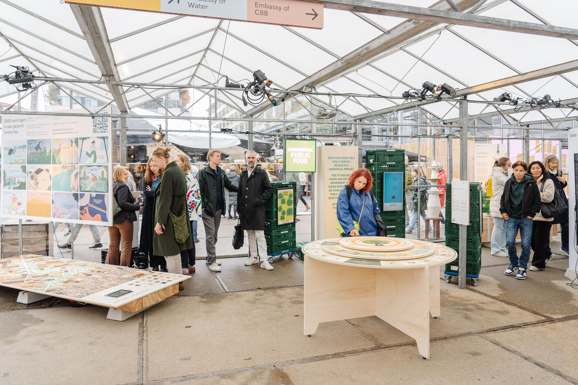 The compass at the Dutch Design Week in 2024 Photo: Almicheal Fraay